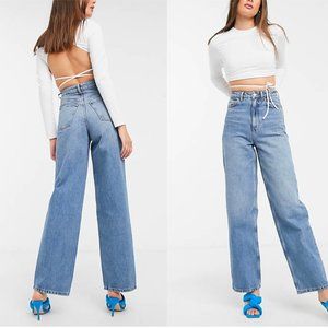 ASOS Tall High Waist Wide Leg Jeans NWOT